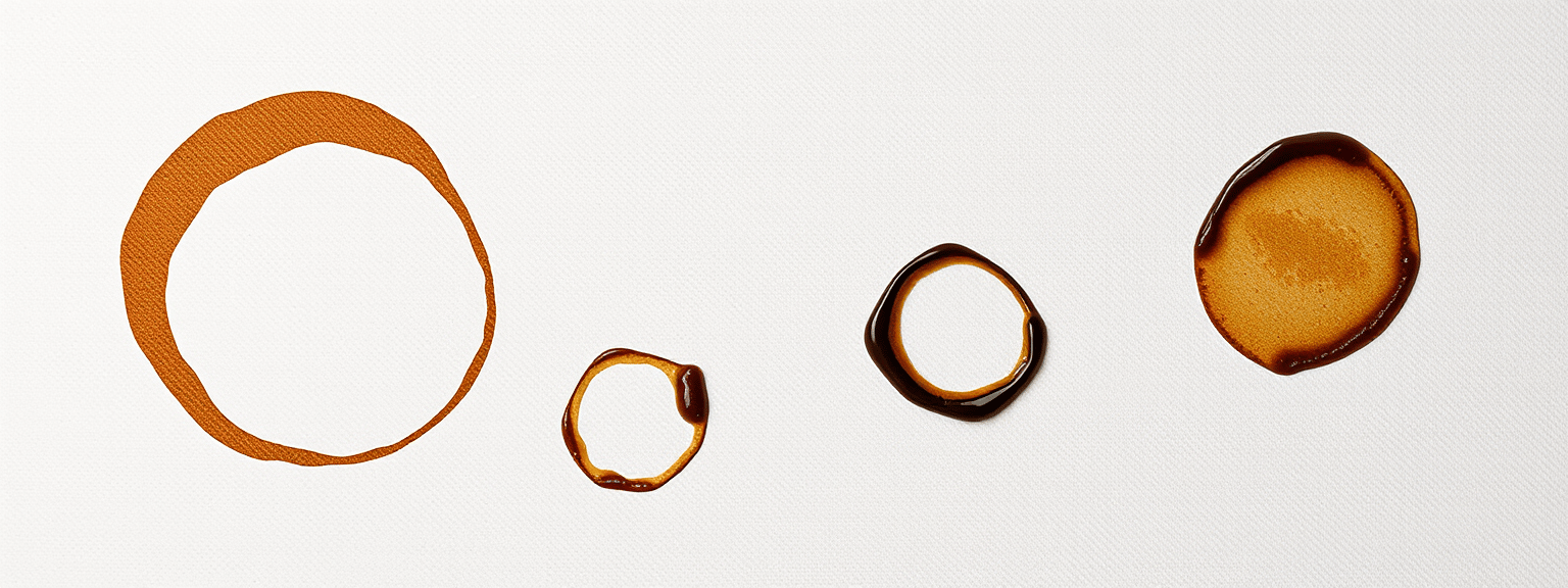 Decorative coffee stains